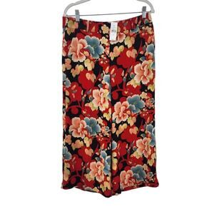New NWT Ann Taylor Loft Floral Wide Leg Casual Office Pants Size 8‎
